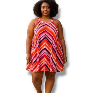 NWT Love by Design Plus Size Pleated Sleeveless Dress Size 2X